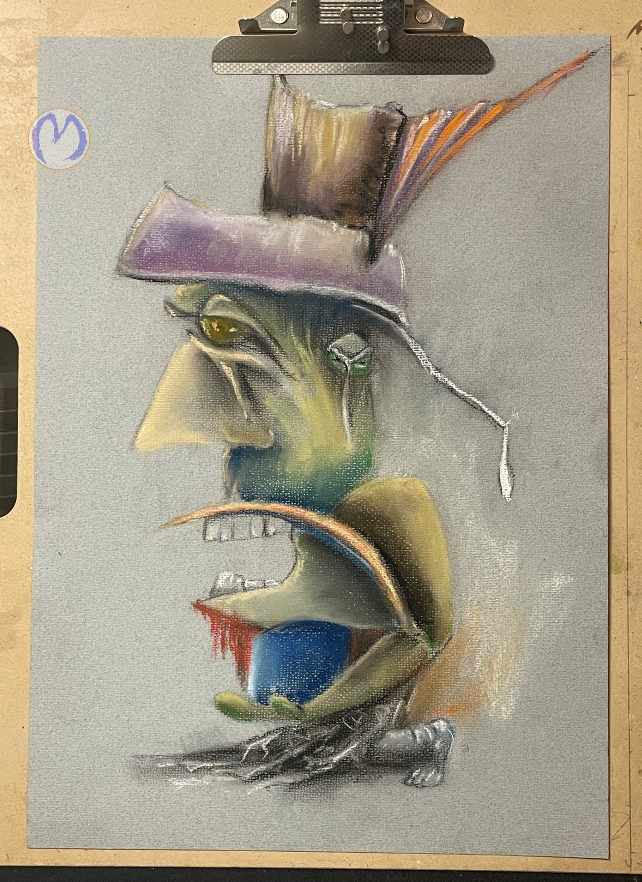 Bez tytułu, soft pastel na papierze, A3