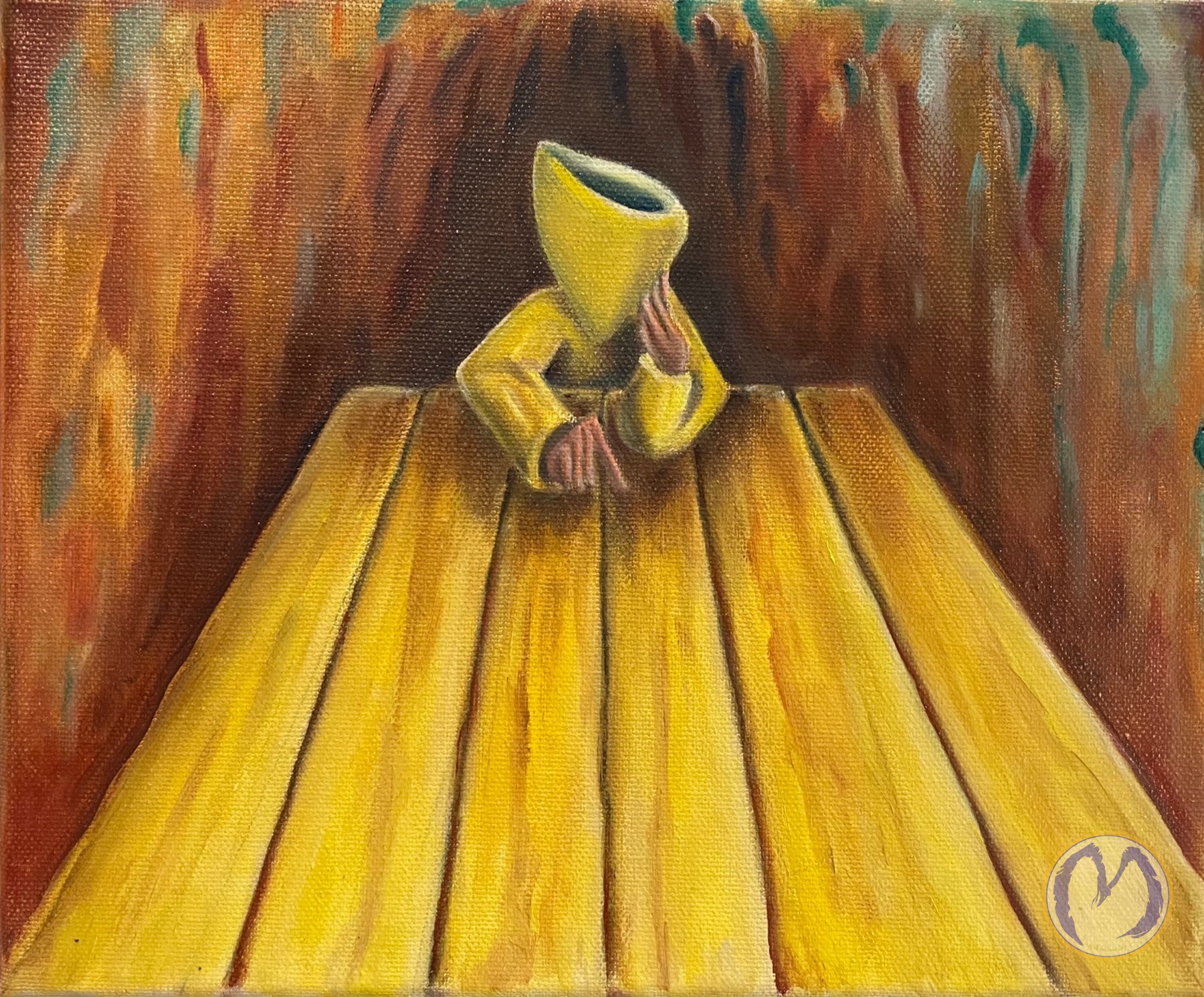 Untitled, oil on canvas, 30 × 30 cm